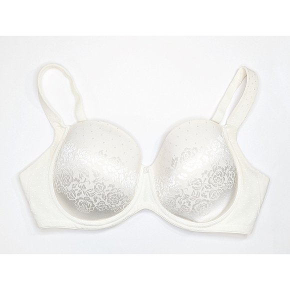 Soma Other - Soma Stunning Support Full Coverage Contour Bra No-Show Floral Lace Ivory 38DD